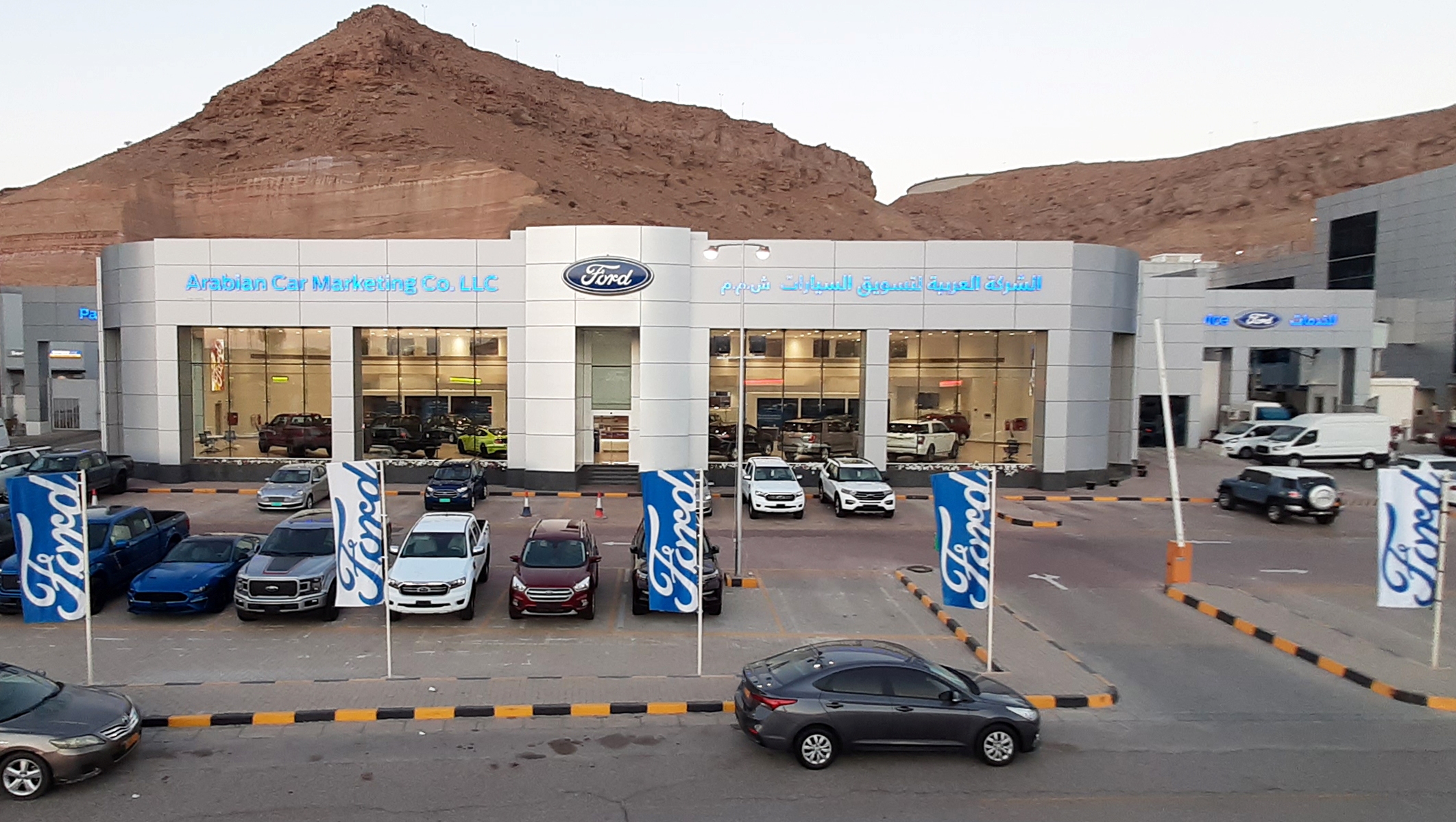 Saud Bahwan's Ford showroom overview