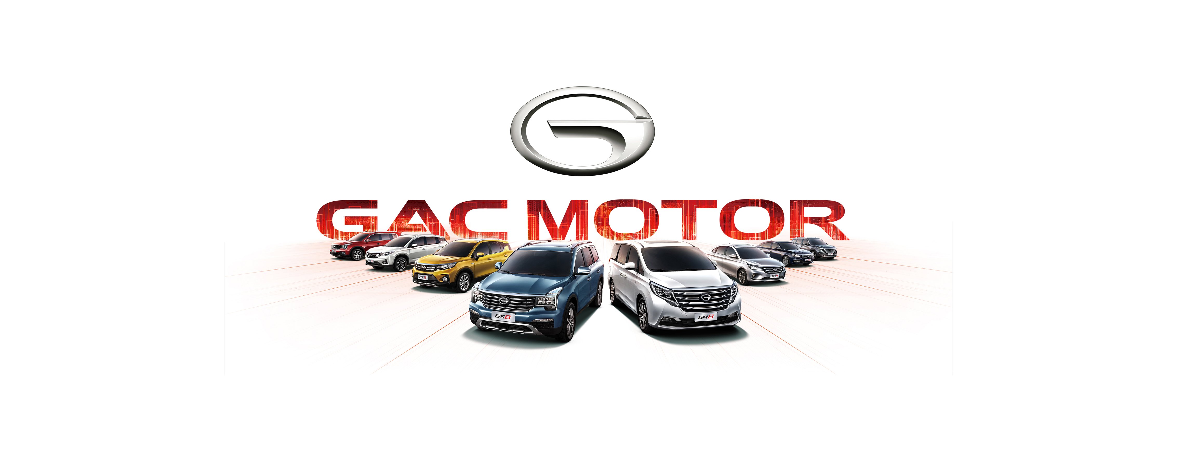 GAC motors logo and GAC different cars model